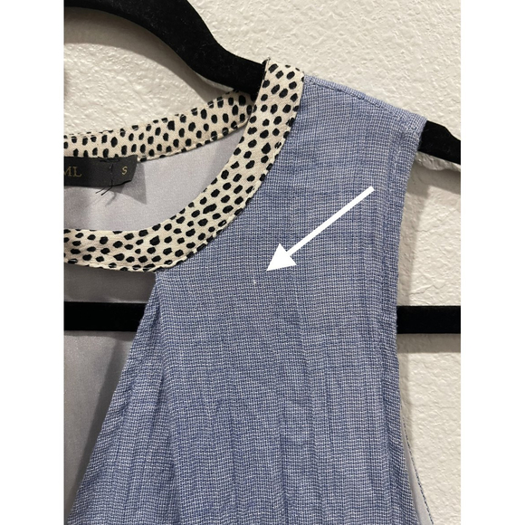 THML Blue Sleeveless A-Line Mini Dress - Picture 5 of 6